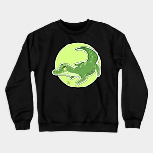 Green Crocodile Crewneck Sweatshirt